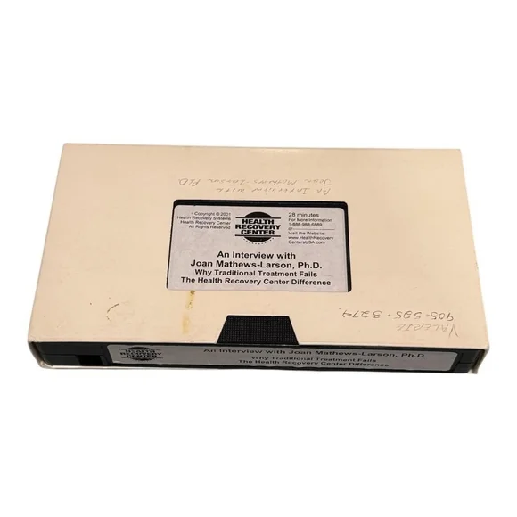 Vintage 2001 VHS Interview with Joan Mathews-Larson PhD Health Recovery Center - Picture 1 of 8